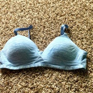 Light blue bra